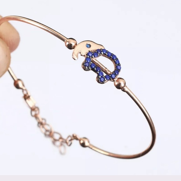 Avelon's Designs Jewelry - Fun & dainty sapphire elephant bracelet